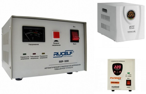  Електромеханични, електронни и релейни стабилизатори