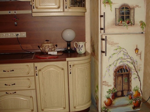  Кухня декупаж