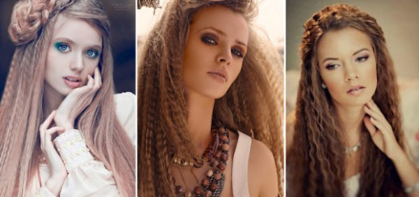  Резултати от кримпване на косата