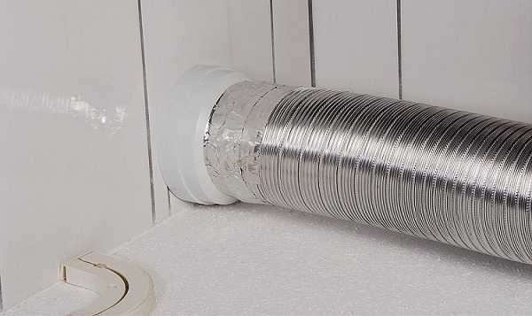  Гофроването е прикрепено към вентилана