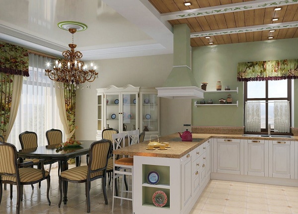  Кухня, комбинирана с трапезария