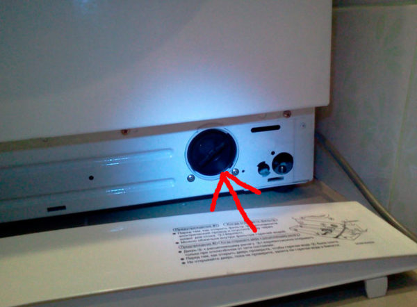  Разположението на филтъра в пералната машина