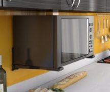  Къде е по-добре да поставите микровълнова печка в кухнята