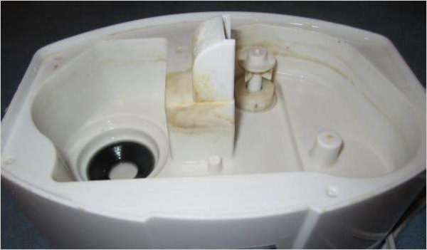  Скалата на повърхността на овлажнителя