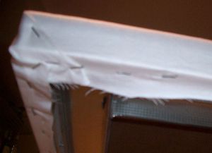  Закрепване на платното върху рамката