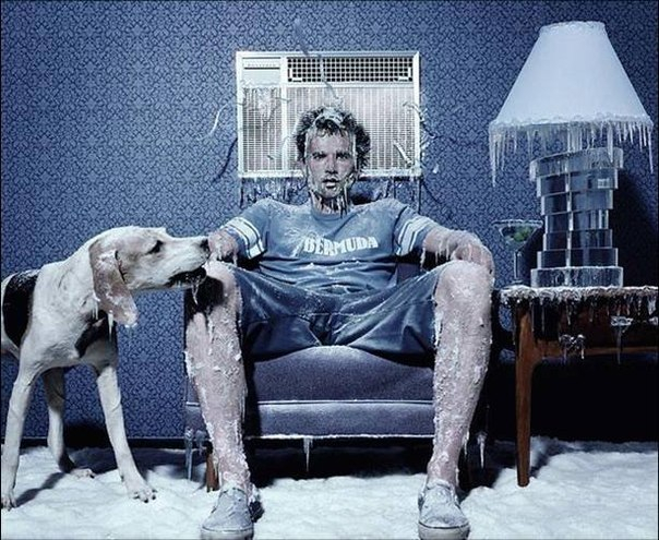  Сняг и лед в стаята