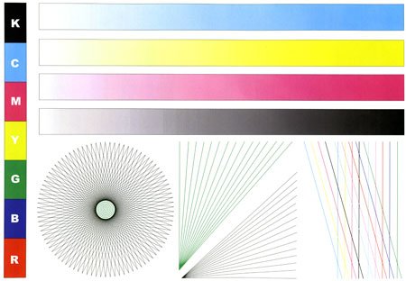  Тестова страница за цветен принтер