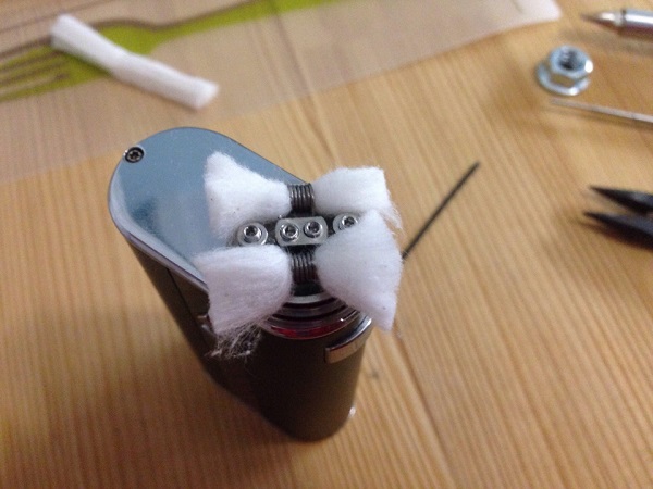  Полагане на памучна вата