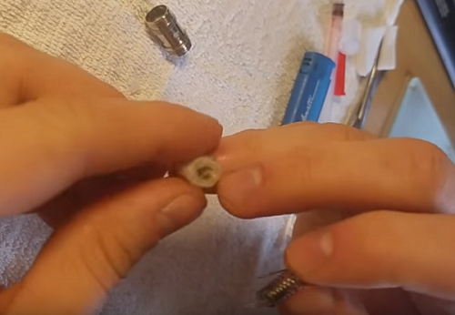  Памук около спиралата