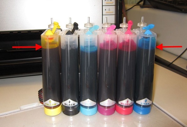  Ниво на мастилото