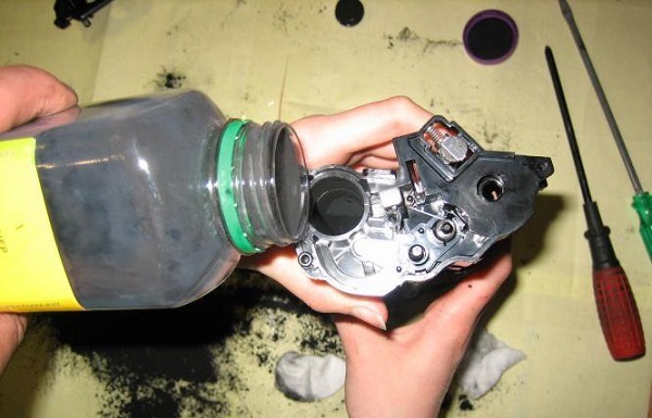  Пълнене на тонер