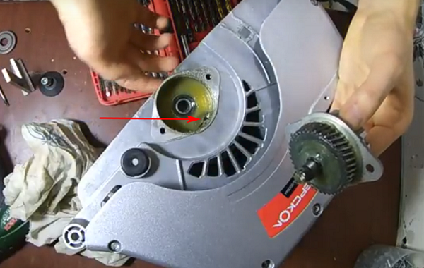  Позиция на анкерната предавка