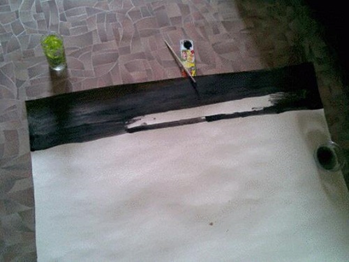  Боядисване на картон боя