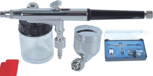  Аерограф с страничен резервоар