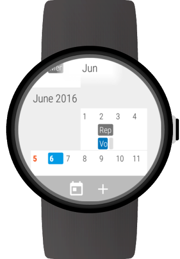  Календар за Android Wear